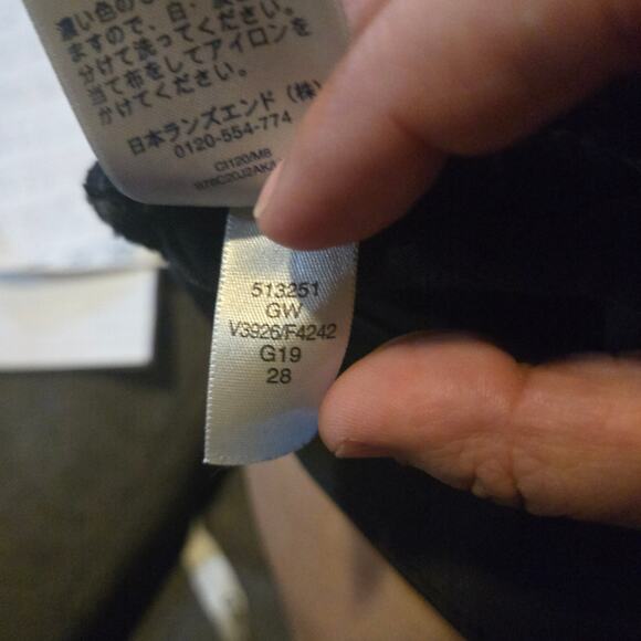 Lands’ End Black High Rise Skinny Jeans Size 8 Petite - Picture 7 of 12